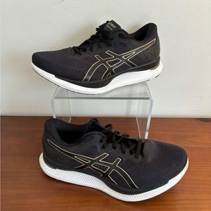 Asics Mens Glideride 1011A817 Black Gold Running Shoes Athletic Sneaker Size 10